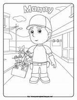 Coloring Pages Handy Manny Disney Sheets Handyman Cartoons Printable Getdrawings Getcolorings Kids Color sketch template