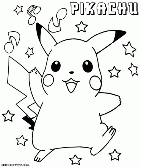 printable pikachu coloring pages everfreecoloringcom