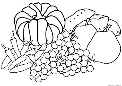 autumn harvest coloring page fall coloring page printable