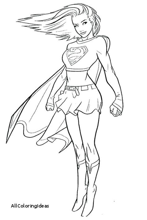 supergirl coloring pages  getdrawings