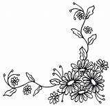 Corner Flower Border Daisy Clipart Chain Borders Drawing Floral Tattoo Center Pattern Cliparts Patterns Board Want Getdrawings Daisies Ankle Adapt sketch template