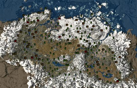 skyrim  locations map  map   world