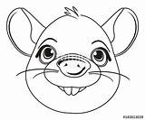 Muzzle Designlooter Rodent sketch template