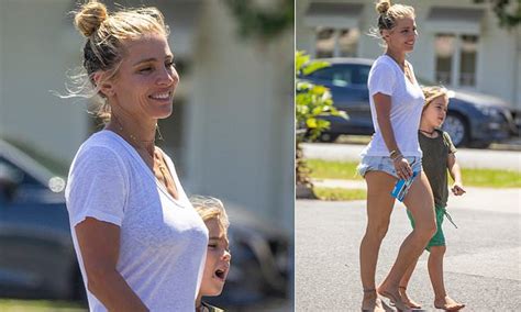 Elsa Pataky Shows Off Her Natural Beauty As She Steps Out Makeup Free