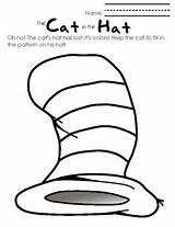 Hat Cat Coloring Subject Reading sketch template