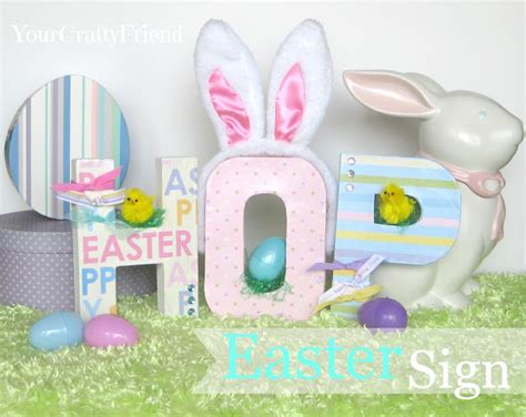 crafty friend easter sign