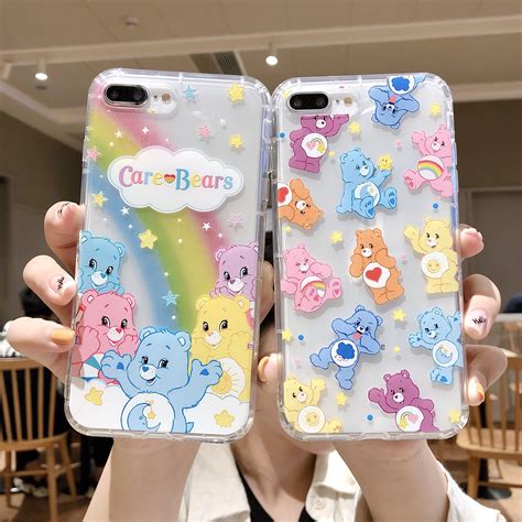 care bears dumbo powerpuff girls clear soft tpu silicone cover case  iphone xs max xr