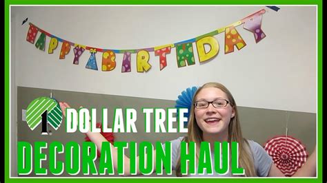 dollar tree haul birthday decorations youtube