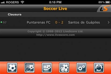 ipad app  real time soccer scores livescore imore