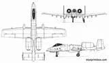 Thunderbolt A10 Fairchild Warthog Blueprints Blueprint Attendibili Realizzare Trittici Cerco Blueprintbox Baronerosso Veiculos Armamentos Militares sketch template