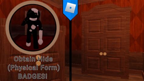 How To Get Obtain Hide Physical Form Badges Doors Concepts Roblox