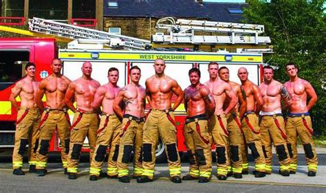 hunky fireman charity calendar is praised by the queen