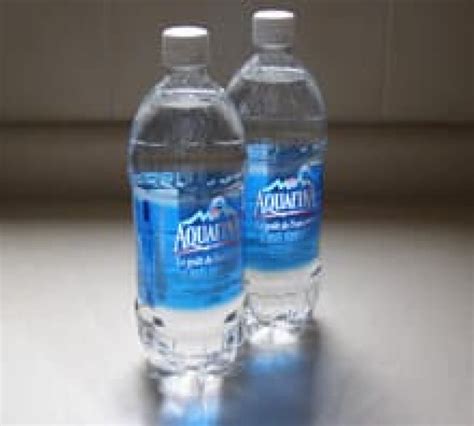 aquafina labels  spell  tap water source cbc news