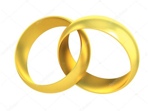 twee gouden ringen gekruist symboliseert huwelijk stockfoto rechtenvrije foto door  koya