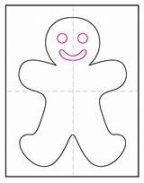Gingerbread Trace sketch template