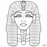 Egyptian Egipcia Egizie Maschere Supercoloring Maschera Egiziana Kolorowanki Maska Kolorowanka Egipska Druku Egipskie Egipt sketch template