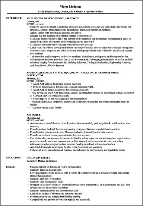 air force resume tongue  quill template resume  gallery