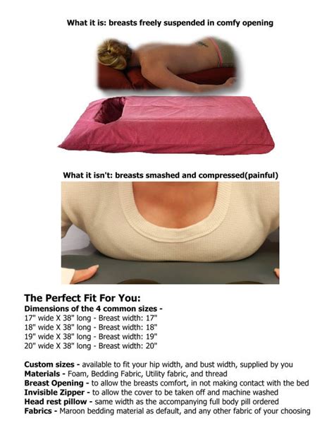 Comfy Breasts™ Full Body Open Breasted Comfort Pillow By Michael C