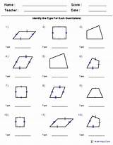 Quadrilaterals Geometry Househos sketch template