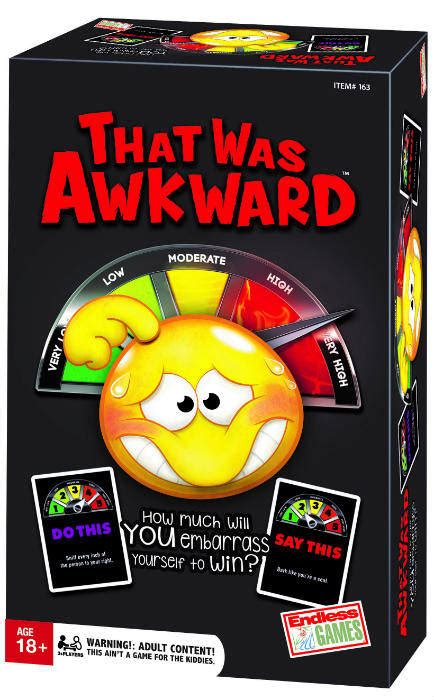 That Was Awkward Adult Party Game Endless Games