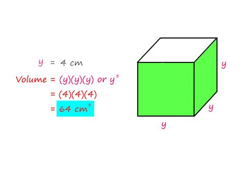 el volumen de  cubo  lados de longitud  esta dado por