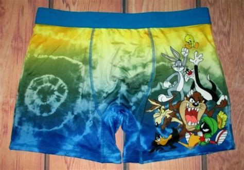 mens looney tunes bugs bunny daffy duck taz sylvester boxer brief size