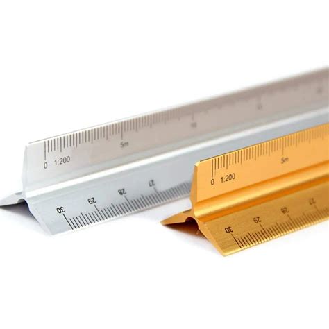 mylifeunit aluminum engineer scale ruler triangular ruler architect