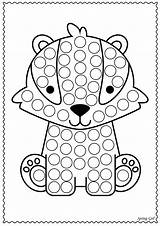 Printables Bingo Dots Bastelideen Preschool Dotting sketch template