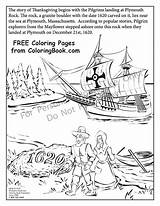 Coloring Plymouth Pages Rock Printable Thanksgiving Turkey Getdrawings Print Getcolorings sketch template