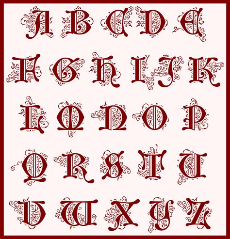 images  manuscript printable alphabet art illuminated images