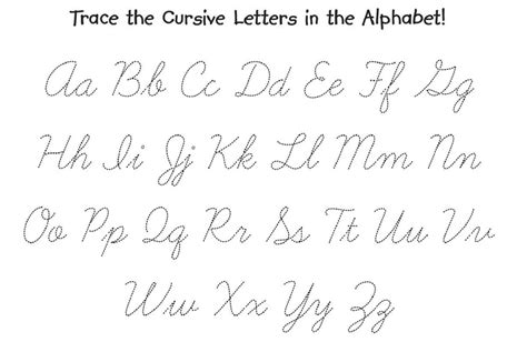 cursive alphabet letters alphabetworksheetsfreecom