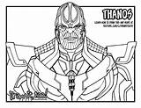 Thanos Avengers Infinity Endgame Drawittoo Gauntlet sketch template