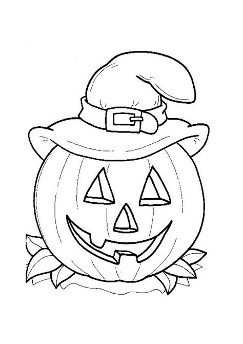 easy halloween coloring pages  kids hallowen coloring pages