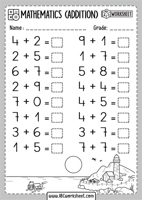 addition   worksheet printable word searches
