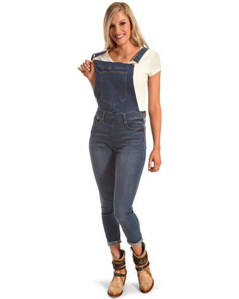 wrangler women s denim overalls skinny country outfitter
