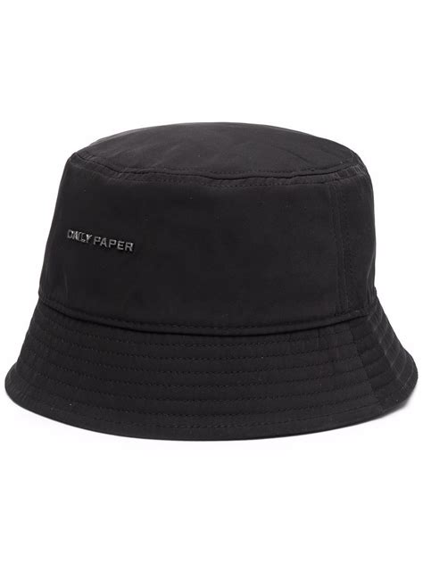 daily paper logo plaque bucket hat farfetch   bucket hat hats black