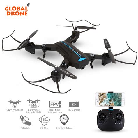 global drone aw foldable arms drones wide angle wifi fpv selfie drone  camera hd quadcopter