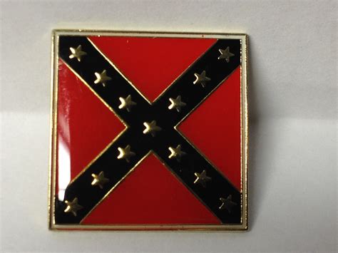 confederate battle flag lapel pin  gettysburg souvenirs gifts