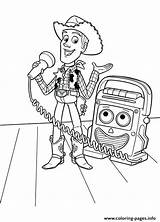 Toy Story Coloring Pages Andy Singing Star Print Printable sketch template
