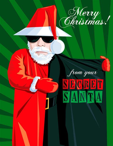 secret santa card design i designed this card to accompany… flickr