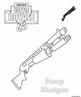Fortnite Coloriage Shotgun Imprimé sketch template