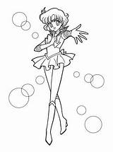 Sailor Coloring Mercury Moon Pages Sailormoon Printable Manga Sheets Anime Colouring Color Book Scouts Merkur Gif Cartoon Crystal Cute 80s sketch template