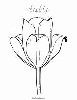 Coloring Tulip Favorites Login Add Outline sketch template