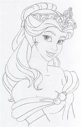 Belle Sketches Princesses Princesa Ausmalen Tecido Ausmalbilder Fáceis Lápis Fraldas Prinzessin Bela sketch template
