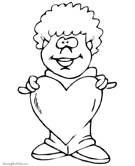 san valentine coloring page