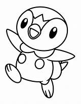 Pokemon Coloring Pages Piplup Pearl Diamond Sheet Drawing Printable Tiplouf Coloriage Imprimer Color Teddiursa Pichu Sheets Colour Name Cartoon Frog sketch template