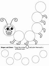 Shapes Coloring Printable Preschoolers Circle Pages Worksheets Popular sketch template