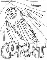Coloring Comet Classroomdoodles sketch template
