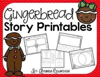 gingerbread story printables     story  print  add