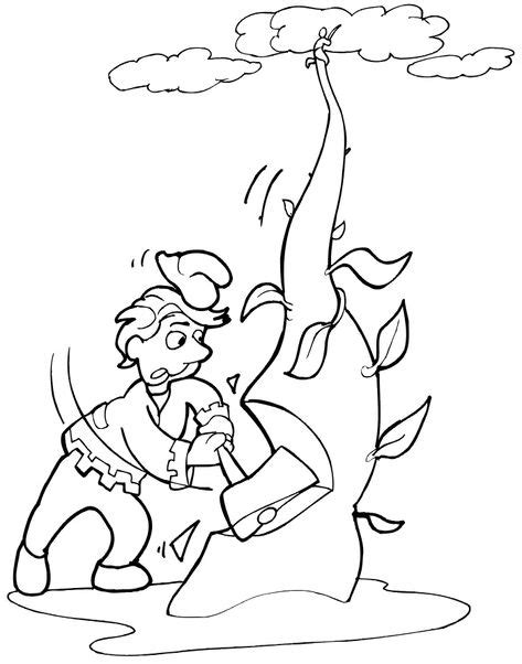 jack   beanstalk printable coloring pages  coloring pages